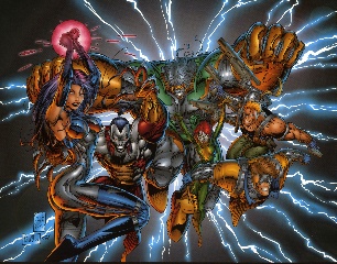   Represente : Cyberforce  Auteur : Marc Silvestri 3123x3991