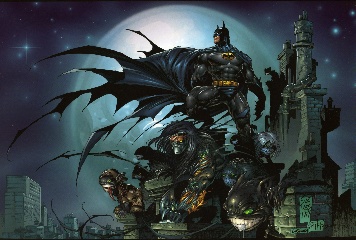   Represente : Darkness, Batman  Auteur : Marc Silvestri 3147x4674