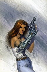   Represente : Witchblade  Auteur : Keu Cha, Steve Firchow 3499x2322