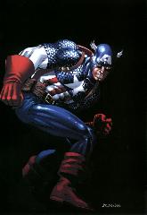   Represente : Captain America  Captain America - Collection : Marvel Monster Auteur : John Romita Jr 2598x1793