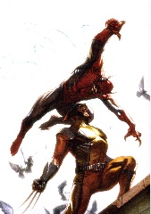   Represente : Spider-man, Wolverine  Auteur : Gabriele Dell\'otto 3430x2426