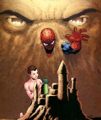   Represente : Spider-man, L'homme Sable  Spider-man Auteur : Barry Kitson 2153x1806