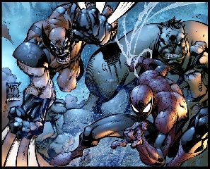   Represente : Wolverine, Spider-man, Hulk  Spider-man - Collection : L'âge D'or Auteur : Mad Dog 806x1000